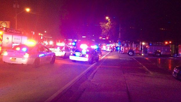 The scene of the shooting at the Pulse nightclub