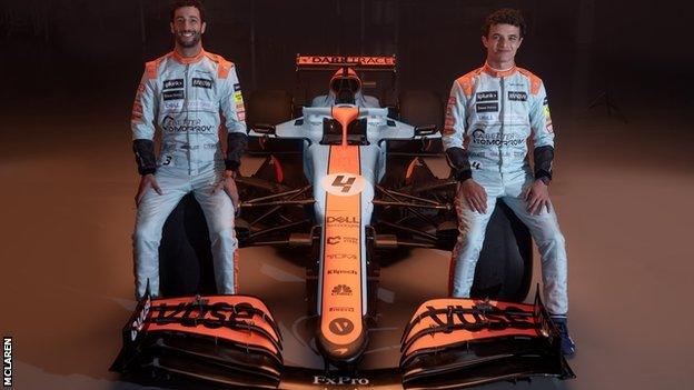 Daniel Ricciardo and Lando Norris