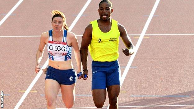 Libby Clegg and Mikail Huggins