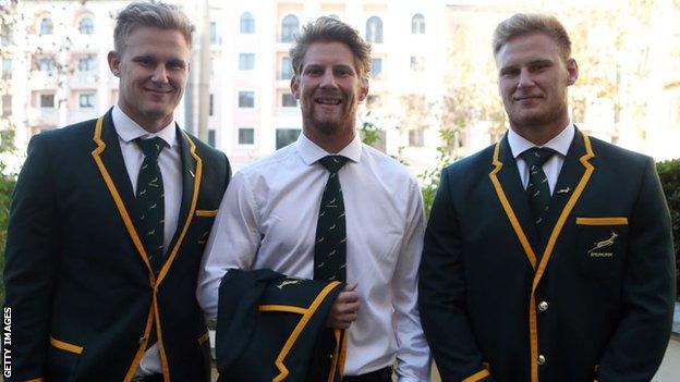 Dan, Rob and Jean-Luc du Preez