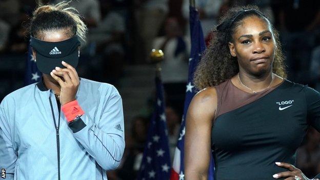 Naomi Osaka and Serena Williams