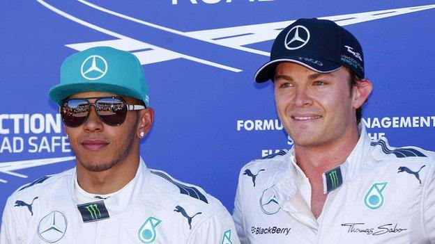 hamilton and rosberg