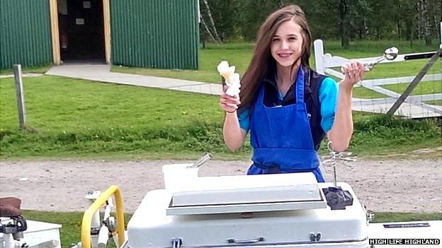 Porridge ice cream stall