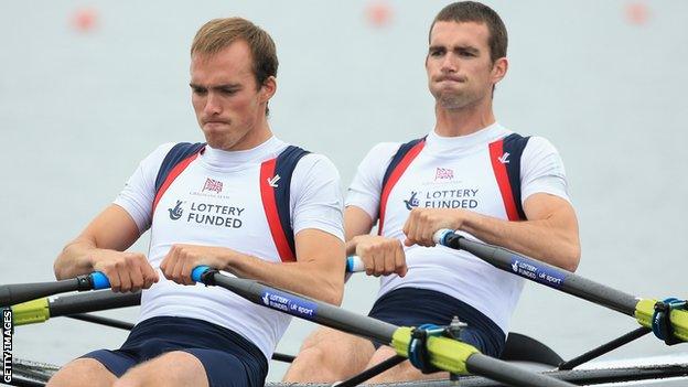 Peter and Richard Chambers also competed together in the lightweight men's double sculls