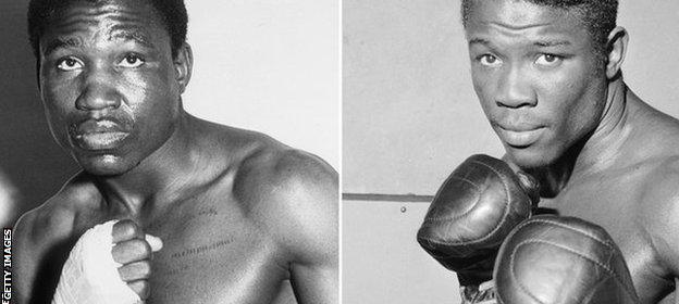 Dick Tiger (left) and Emile Griffith (right)