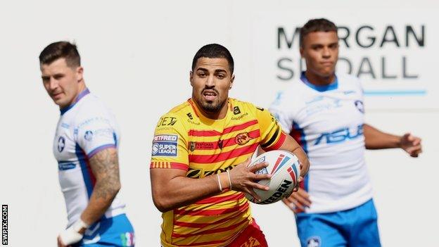 Fouad Yaha playing for Catalans at Wakefield