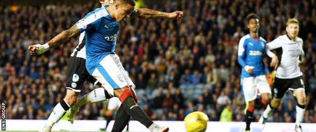 James Tavernier lashed in his seventh goal of the season for Rangers