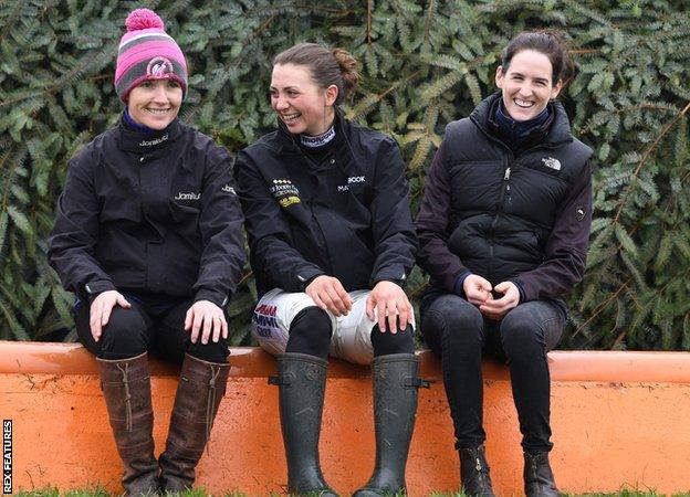 Katie Walsh, Bryony Frost and Rachael Blackmore