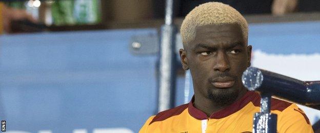 Motherwell defender Cedric Kipre