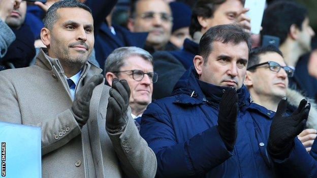 City chairman Khaldoon al-Mubarak and chief executive Ferran Soriano