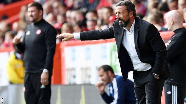 Derek McInnes and Martin Canning