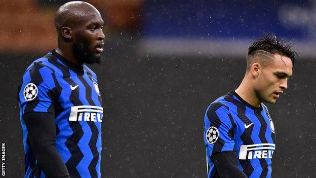 Romelu Lukaku (left) and Lautaro Martinez (right)