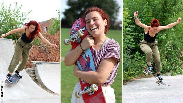 Girl Skating Leeds