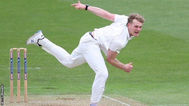 Worcestershire fast bowler Dillon Pennington