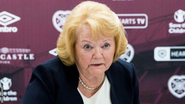 Hearts owner Ann Budge