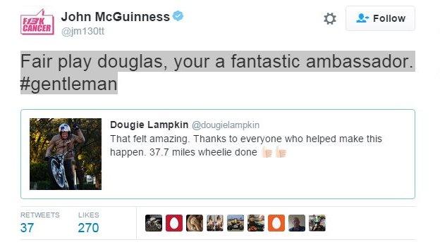 John McGuinness tweet