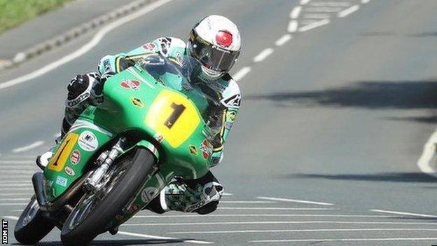 John McGuinness racing in the Classic TT