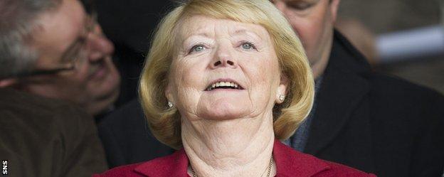 Hearts owner Ann Budge