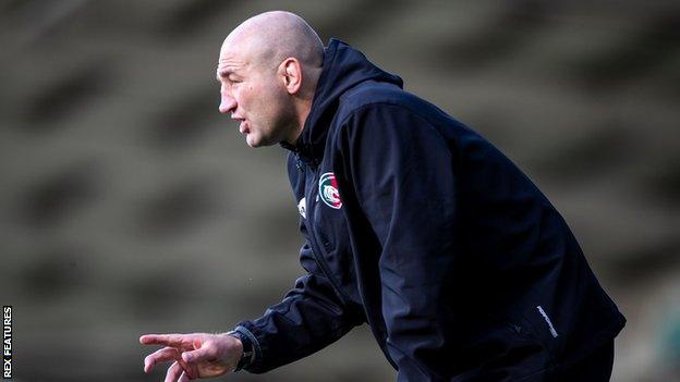 Leicester Tigers head coach Steve Borthwick