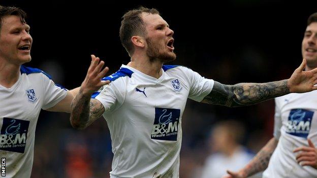 Tranmere Rovers celebrate