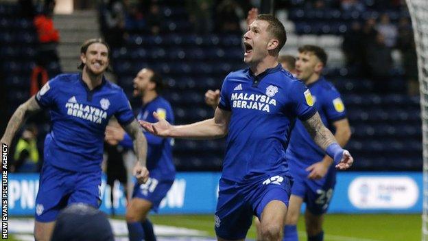 James Collins celebrates