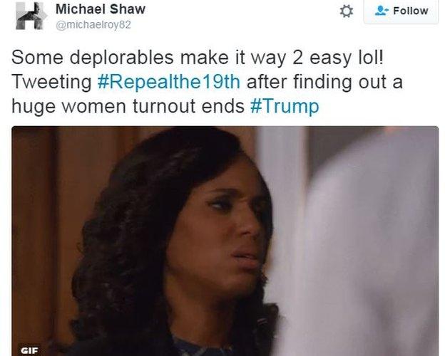 Deplorables make it way too easy tweeting #repealthe19th