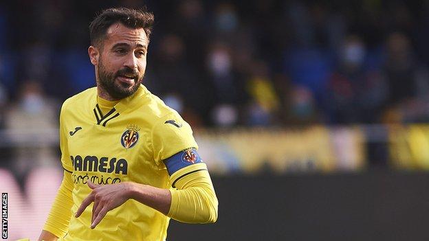 Mario Gaspar in action for Villarreal