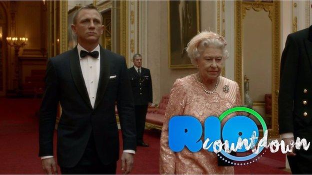 Daniel Craig and the Queen