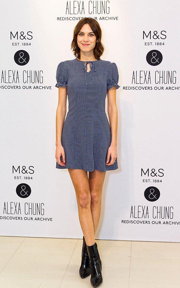 Alexa Chung launches her womenswear collaboration with Marks & Spencer in April 2016