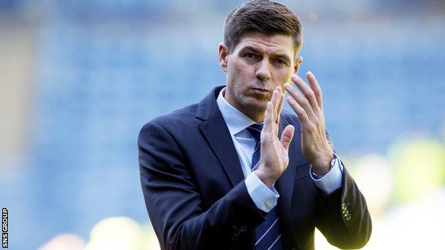 Rangers manager Steven Gerrard