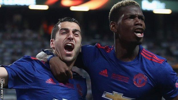 Paul Pogba and Henrikh Mkhitaryan