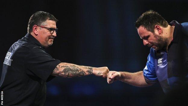 Gary Anderson and Adrian Lewis