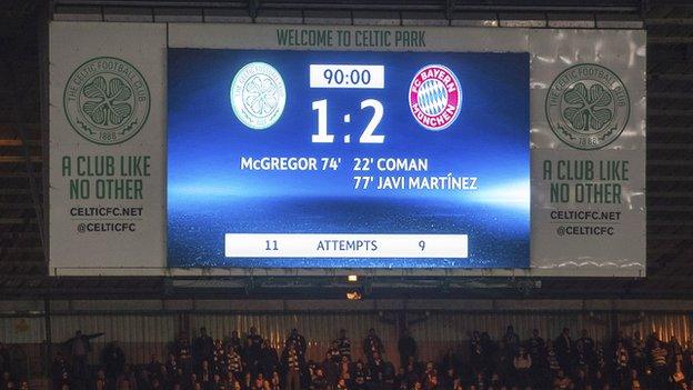 Celtic Park scoreboard