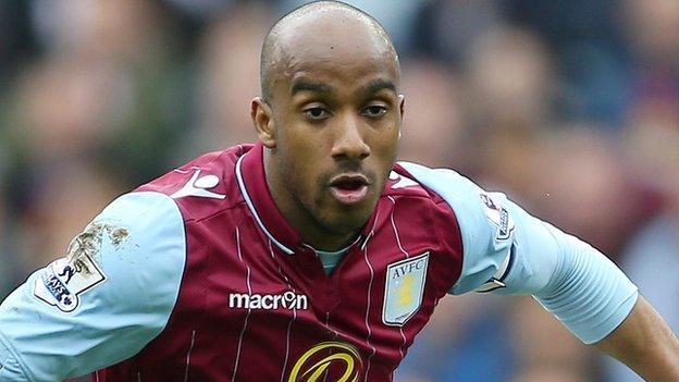 Aston Villa midfielder Fabian Delph