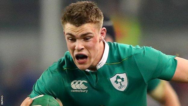 In Ireland's last match, Ringrose scored his first international try in the 27-24 win over Australia