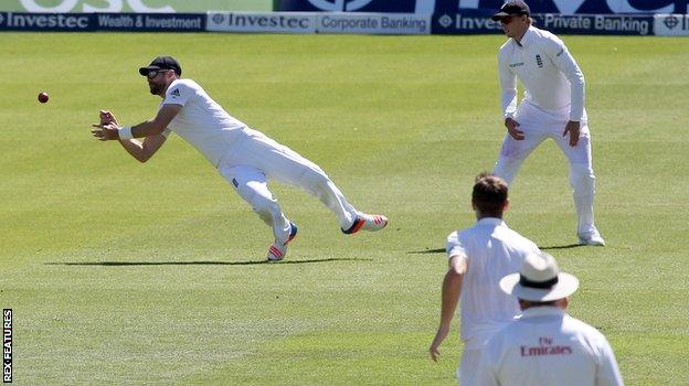 James Anderson drops Asad Shafiq