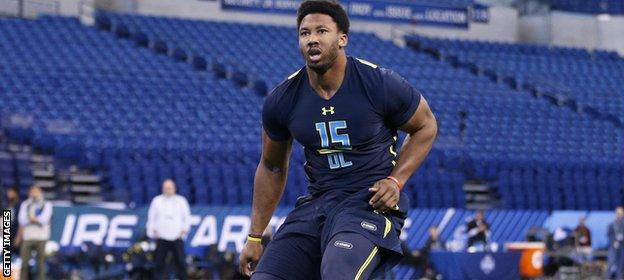 NFL college prospect Myles Garrett