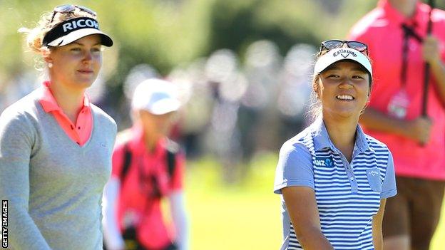 Charley Hull and Lydia Ko