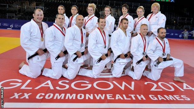 Team Scotland judo players