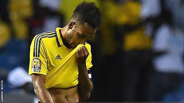 Striker Pierre-Emerick Aubameyang will wonder how he did not score against Cameroon