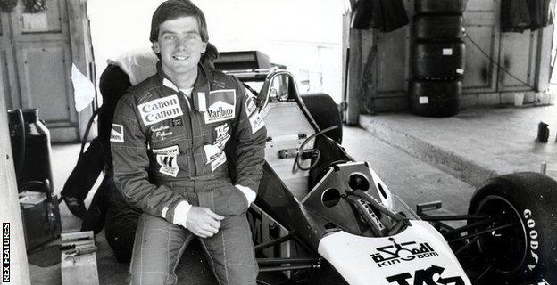 Dr Jonathan Palmer during the 1983 British Grand Prix