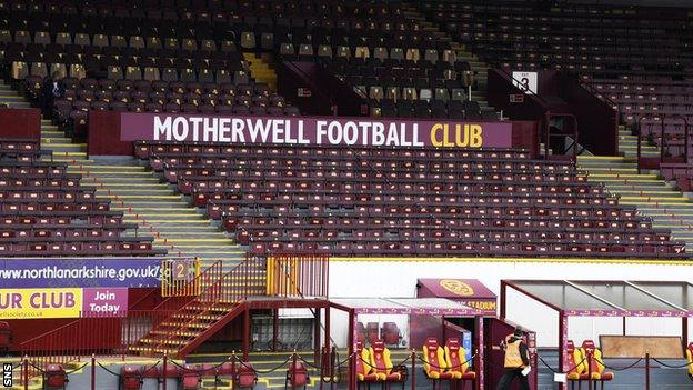 Motherwell haven't played since a 5-1 loss to Rangers on September 27