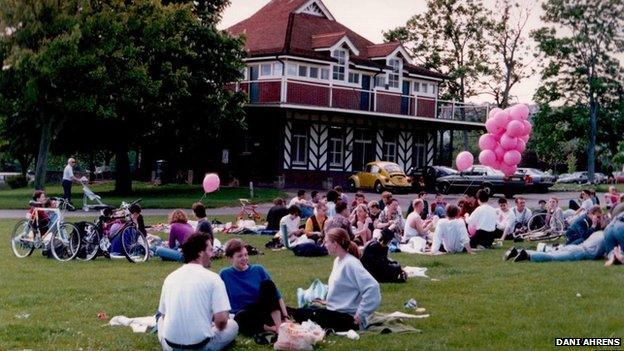 Picnic in the park in 1991