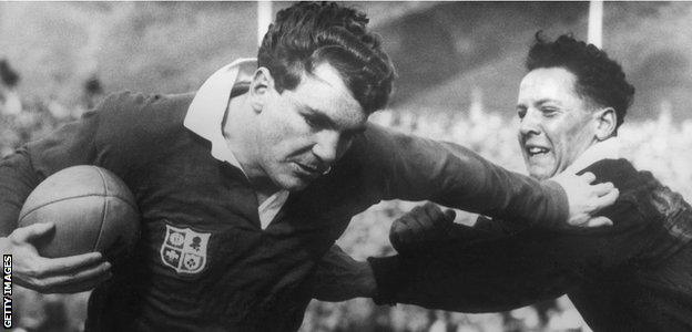 Tony O'Reilly in action for the Lions