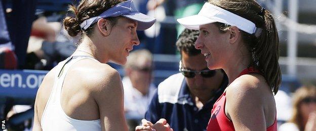 Andrea Petkovic and Johanna Konta