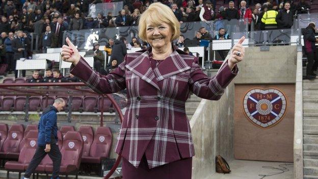 Hearts chairwoman Ann Budge