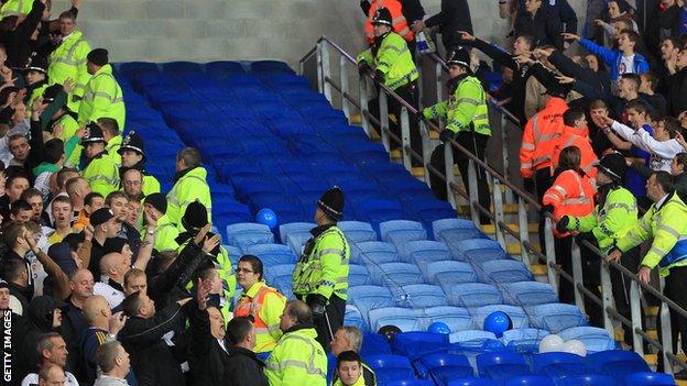 Cardiff City and Swansea City fans