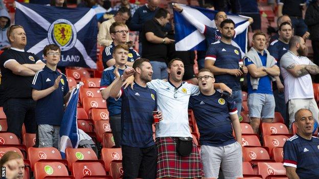 A capacity of 12,000 fans was allowed at Hampden for four Euro 2020 matches