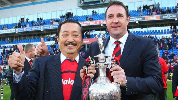 Vincent Tan and Malky Mackay