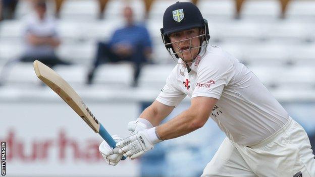 Liam Trevaskis batting for Durham